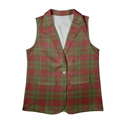 ScotsTee Shop Scottish Burnett of Powis Modern 2 Women's Tartan Sleeveless Blazer Suit Vest