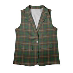 ScotsTee Shop Scottish Chisholm Hunting Women's Tartan Sleeveless Blazer Suit Vest