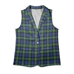 ScotsTee Shop Scottish Campbell of Argyll Ancient 2 Women's Tartan Sleeveless Blazer Suit Vest