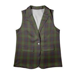 ScotsTee Shop Scottish Cunningham Hunting Modern Women's Tartan Sleeveless Blazer Suit Vest
