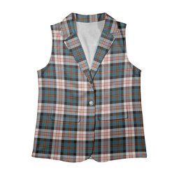 ScotsTee Shop Scottish Cameron of Erracht Dress Ancient Women's Tartan Sleeveless Blazer Suit Vest