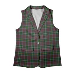 ScotsTee Shop Scottish Crosby Women's Tartan Sleeveless Blazer Suit Vest