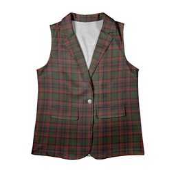 ScotsTee Shop Scottish Cumming 1850 Women's Tartan Sleeveless Blazer Suit Vest