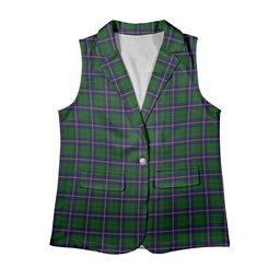 ScotsTee Shop Scottish Carmichael Modern Women's Tartan Sleeveless Blazer Suit Vest