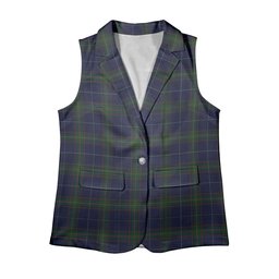 ScotsTee Shop Scottish Carruthers George Women's Tartan Sleeveless Blazer Suit Vest
