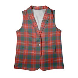 ScotsTee Shop Scottish Chisholm SC Women's Tartan Sleeveless Blazer Suit Vest