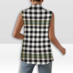 ScotsTee Shop Scottish Burns Check Modern Women's Tartan Sleeveless Blazer Suit Vest