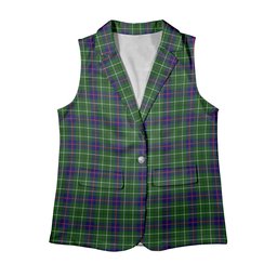 ScotsTee Shop Scottish Duncan Women's Tartan Sleeveless Blazer Suit Vest