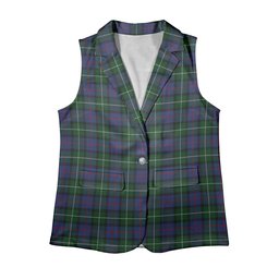 ScotsTee Shop Scottish Davidson of Tulloch 2 Women's Tartan Sleeveless Blazer Suit Vest