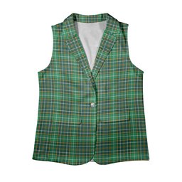 ScotsTee Shop Scottish Forrester Hunting Modern Women's Tartan Sleeveless Blazer Suit Vest