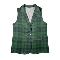 ScotsTee Shop Scottish Erskine Hunting Modern Women's Tartan Sleeveless Blazer Suit Vest