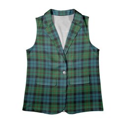 ScotsTee Shop Scottish Ewing Ancient Women's Tartan Sleeveless Blazer Suit Vest