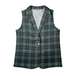 ScotsTee Shop Scottish Ewbank Ancient Clan Women's Tartan Sleeveless Blazer Suit Vest