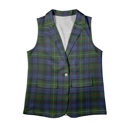 ScotsTee Shop Scottish Farquharson Vestiarium Scoticum Women's Tartan Sleeveless Blazer Suit Vest
