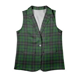 ScotsTee Shop Scottish Douglas alternative threadcount Women's Tartan Sleeveless Blazer Suit Vest