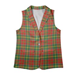 ScotsTee Shop Scottish Donald of Kingsburgh Modern Women's Tartan Sleeveless Blazer Suit Vest