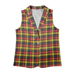ScotsTee Shop Scottish Dewar Women's Tartan Sleeveless Blazer Suit Vest