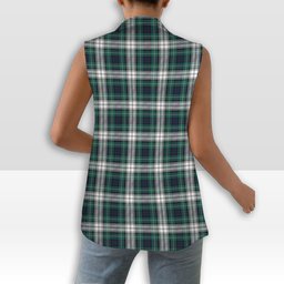ScotsTee Shop Scottish Forbes Dress Modern Women's Tartan Sleeveless Blazer Suit Vest