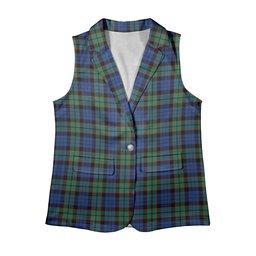 ScotsTee Shop Scottish Fletcher Ancient Women's Tartan Sleeveless Blazer Suit Vest