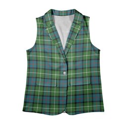 ScotsTee Shop Scottish Davidson of Tulloch Ancient Women's Tartan Sleeveless Blazer Suit Vest