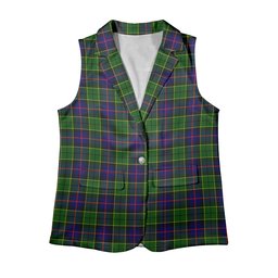 ScotsTee Shop Scottish Forsyth Modern Women's Tartan Sleeveless Blazer Suit Vest