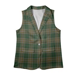 ScotsTee Shop Scottish Fitzsimmons Women's Tartan Sleeveless Blazer Suit Vest