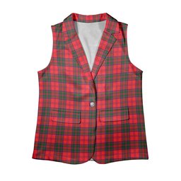 ScotsTee Shop Scottish Drummond Modern Women's Tartan Sleeveless Blazer Suit Vest