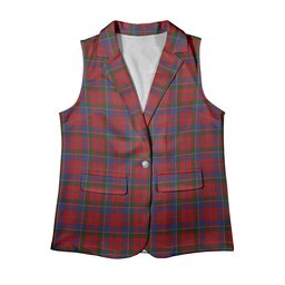 ScotsTee Shop Scottish Donald of Glenaladale Women's Tartan Sleeveless Blazer Suit Vest