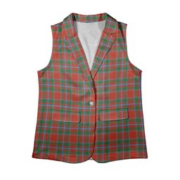 ScotsTee Shop Scottish Drummond of Perth Ancient Women's Tartan Sleeveless Blazer Suit Vest