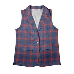 ScotsTee Shop Scottish Dundee University Women's Tartan Sleeveless Blazer Suit Vest