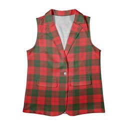 ScotsTee Shop Scottish Erskine Modern Women's Tartan Sleeveless Blazer Suit Vest