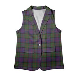 ScotsTee Shop Scottish Denovan The Lairdship of Women's Tartan Sleeveless Blazer Suit Vest
