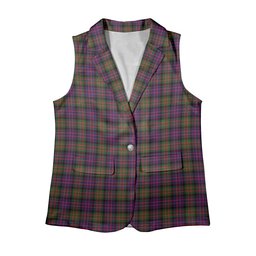 ScotsTee Shop Scottish Donald Modern Women's Tartan Sleeveless Blazer Suit Vest