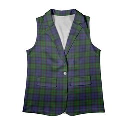 ScotsTee Shop Scottish Dundas Women's Tartan Sleeveless Blazer Suit Vest