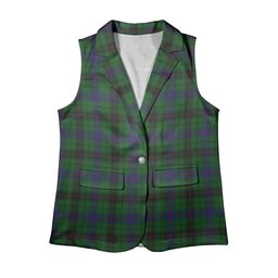 ScotsTee Shop Scottish Davidson Women's Tartan Sleeveless Blazer Suit Vest