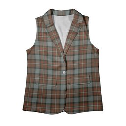 ScotsTee Shop Scottish Fergusson Weathered Women's Tartan Sleeveless Blazer Suit Vest