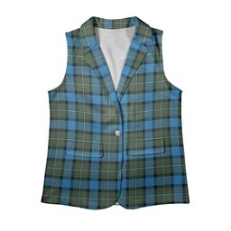 ScotsTee Shop Scottish Fergusson Ancient Women's Tartan Sleeveless Blazer Suit Vest