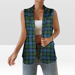 ScotsTee Shop Scottish Ferguson of Balquhidder Ancient Women's Tartan Sleeveless Blazer Suit Vest