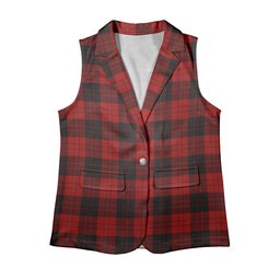 ScotsTee Shop Scottish Erskine Paton Women's Tartan Sleeveless Blazer Suit Vest