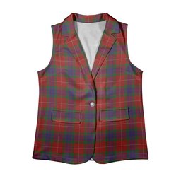 ScotsTee Shop Scottish Fraser 1842 Women's Tartan Sleeveless Blazer Suit Vest