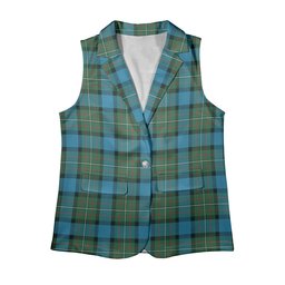 ScotsTee Shop Scottish Fergusson Ancient #2 Women's Tartan Sleeveless Blazer Suit Vest