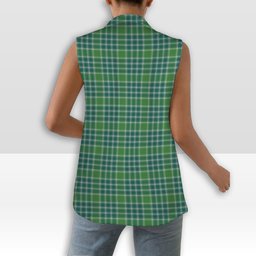 ScotsTee Shop Scottish Donald Lord of the Isles Hunting Ancient Women's Tartan Sleeveless Blazer Suit Vest