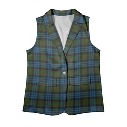 ScotsTee Shop Scottish Fletcher of Dunans Women's Tartan Sleeveless Blazer Suit Vest
