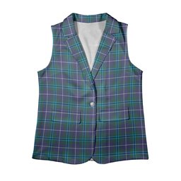 ScotsTee Shop Scottish Douglas Modern Women's Tartan Sleeveless Blazer Suit Vest
