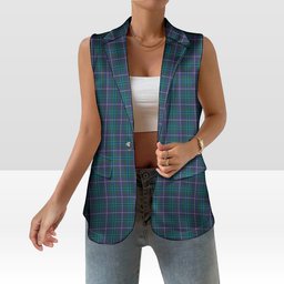 ScotsTee Shop Scottish Douglas SC Women's Tartan Sleeveless Blazer Suit Vest