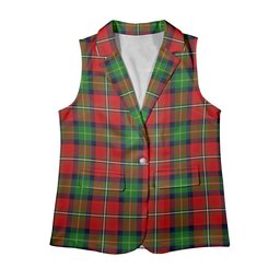 ScotsTee Shop Scottish Fullerton SC Women's Tartan Sleeveless Blazer Suit Vest
