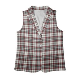 ScotsTee Shop Scottish Dunbar Plaid Modern Women's Tartan Sleeveless Blazer Suit Vest