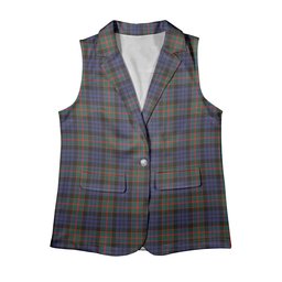 ScotsTee Shop Scottish Fletcher of Dunans SC Women's Tartan Sleeveless Blazer Suit Vest