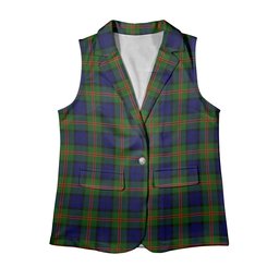 ScotsTee Shop Scottish Dundas Modern 02 Women's Tartan Sleeveless Blazer Suit Vest