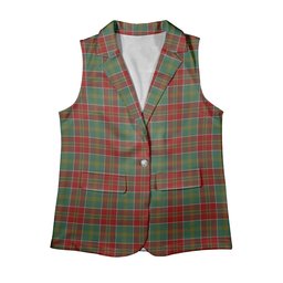 ScotsTee Shop Scottish Donald of Kingsburgh Women's Tartan Sleeveless Blazer Suit Vest